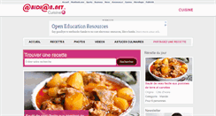 Desktop Screenshot of cuisine.abidjan.net